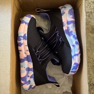 NWT Adidas Lite Racer Adapt 7.0 Shoes IH7850 Kids Size 11 Black/Purple